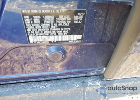 2017 Honda Hr-V Ex z USA, uszkodzony, nr VIN 3CZRU6H53HM719258